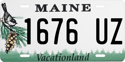 ME license plate 1676UZ