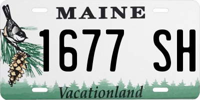 ME license plate 1677SH