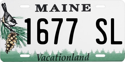 ME license plate 1677SL