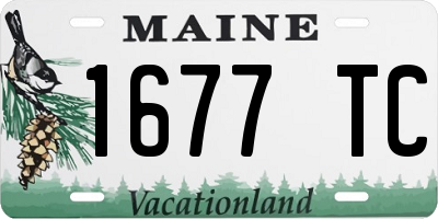 ME license plate 1677TC