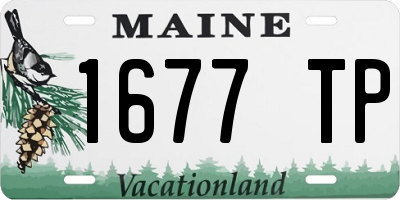 ME license plate 1677TP
