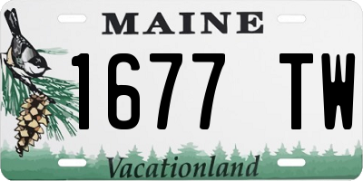 ME license plate 1677TW