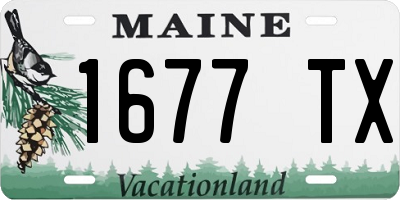 ME license plate 1677TX