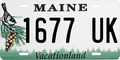 ME license plate 1677UK