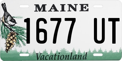 ME license plate 1677UT