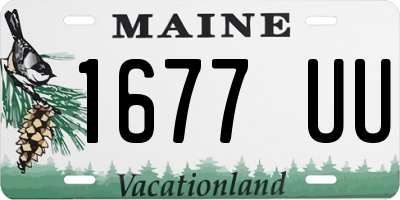 ME license plate 1677UU