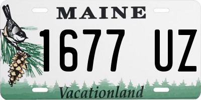 ME license plate 1677UZ