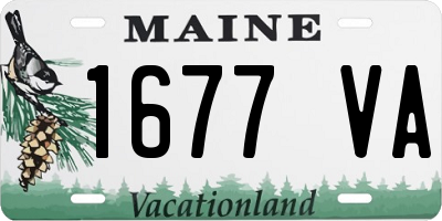 ME license plate 1677VA