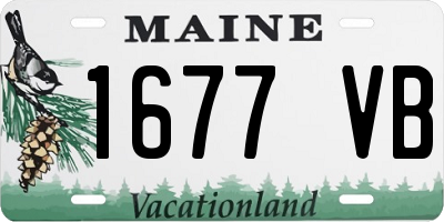 ME license plate 1677VB