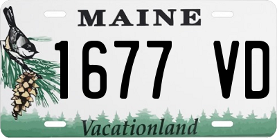 ME license plate 1677VD