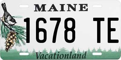 ME license plate 1678TE