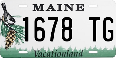 ME license plate 1678TG