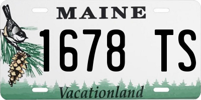 ME license plate 1678TS