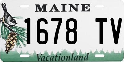 ME license plate 1678TV