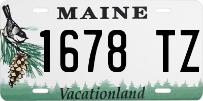 ME license plate 1678TZ