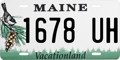 ME license plate 1678UH