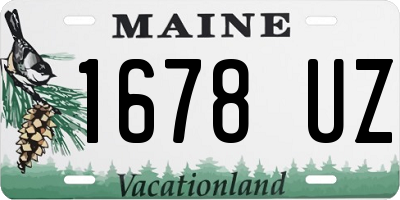 ME license plate 1678UZ