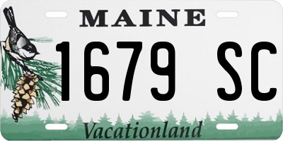 ME license plate 1679SC