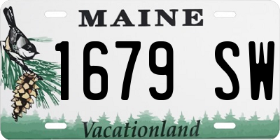 ME license plate 1679SW