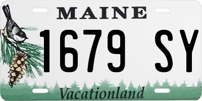 ME license plate 1679SY