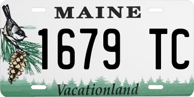 ME license plate 1679TC