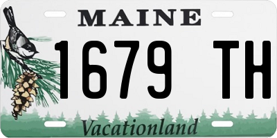 ME license plate 1679TH