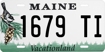 ME license plate 1679TI