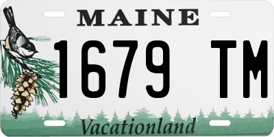 ME license plate 1679TM
