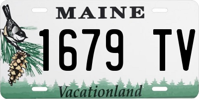 ME license plate 1679TV