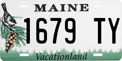 ME license plate 1679TY
