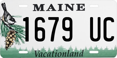 ME license plate 1679UC