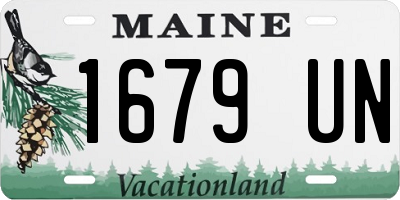ME license plate 1679UN