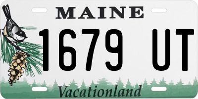 ME license plate 1679UT