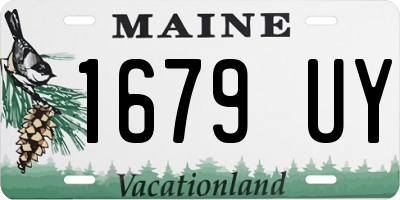 ME license plate 1679UY