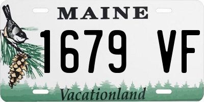 ME license plate 1679VF