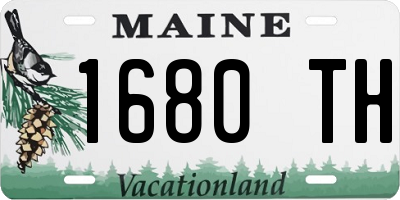ME license plate 1680TH
