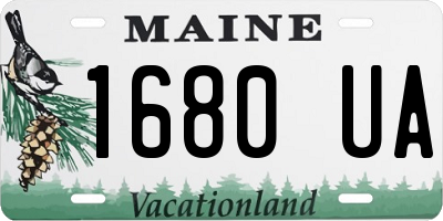 ME license plate 1680UA