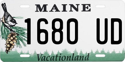 ME license plate 1680UD