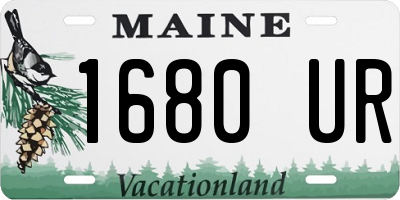 ME license plate 1680UR