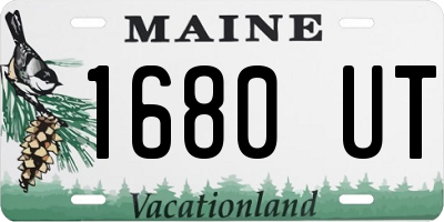 ME license plate 1680UT