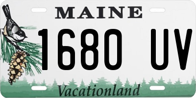 ME license plate 1680UV