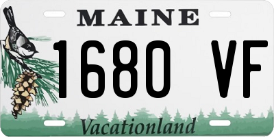 ME license plate 1680VF