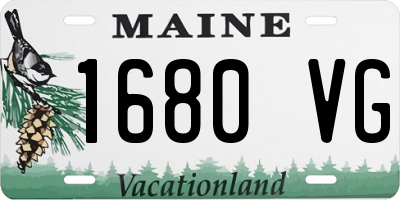 ME license plate 1680VG