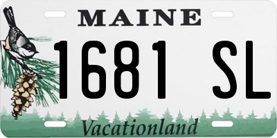 ME license plate 1681SL