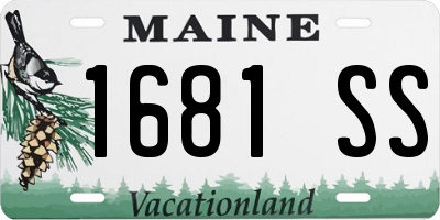 ME license plate 1681SS