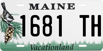 ME license plate 1681TH