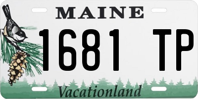 ME license plate 1681TP