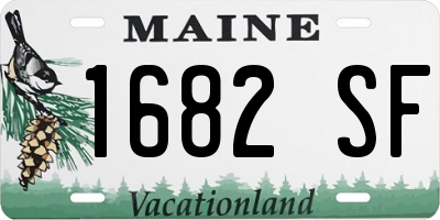 ME license plate 1682SF