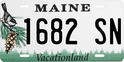 ME license plate 1682SN