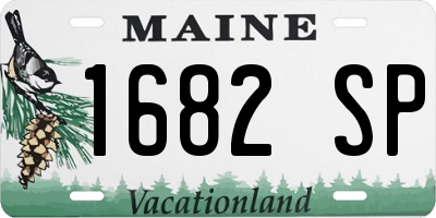 ME license plate 1682SP